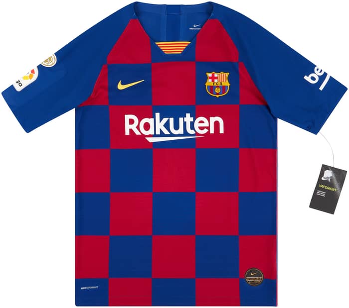 2019-20 Barcelona Player Issue Vaporknit Home Shirt KIDS