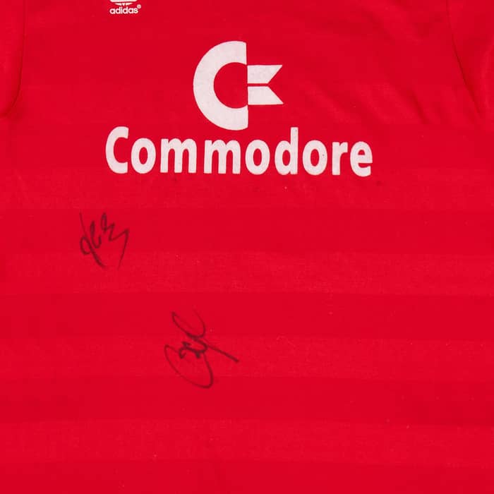 1984-89 Bayern Munich Signed Home L/S Shirt - 6/10 - (S)