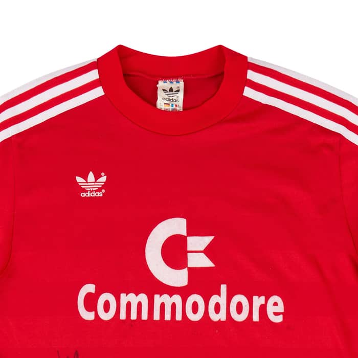 1984-89 Bayern Munich Signed Home L/S Shirt - 6/10 - (S)