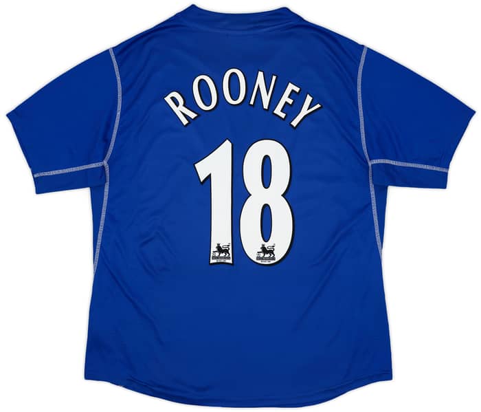 2002-03 Everton Home Shirt Rooney #18 - 8/10 - (XXL)