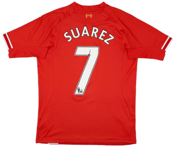 2013-14 Liverpool Home Shirt Suarez #7 - 5/10 - (M)