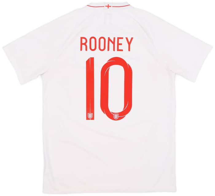 2018-19 England Home Shirt Rooney #10 - 6/10 - (L)