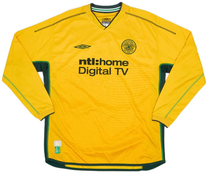2002-03 Celtic Away L/S Shirt Larsson #7 - 7/10 - (L)