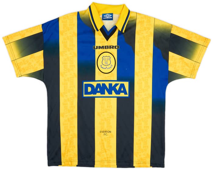 1996-98 Everton Away Shirt Ferguson #9 - 6/10 - (L)