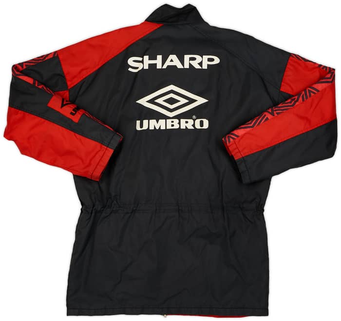 1995-97 Manchester United Umbro Padded Bench Coat - 8/10 - (M)