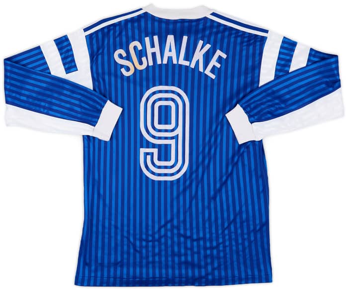 1988-89 Schalke Match Issue Home Shirt #9