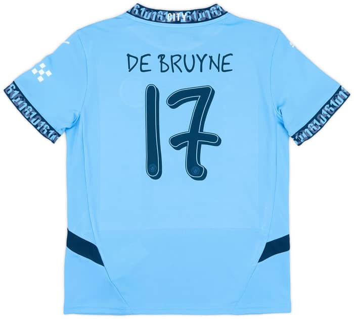 2024-25 Manchester City Home Shirt De Bruyne #17 (KIDS)