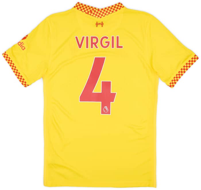 2021-22 Liverpool Third Shirt Virgil #4 - 8/10 - (S)