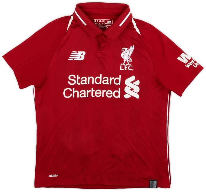 2018-19 Liverpool Home Shirt Mane #10 - 6/10 - (S.Boys)