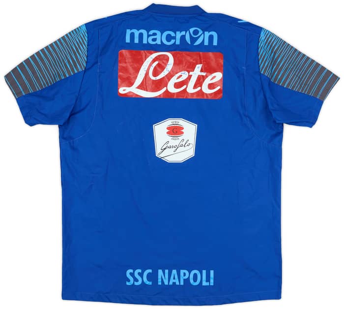 2014-15 Napoli Macron S/S Drill Top - 5/10 - (XXL)