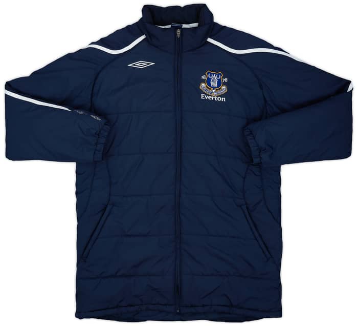 2008-09 Everton Umbro Padded Bench Coat - 7/10 - (L)