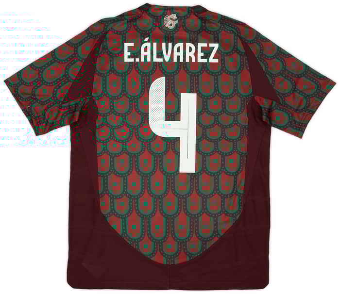 2024-25 Mexico Authentic Home Shirt E.Alvarez #4