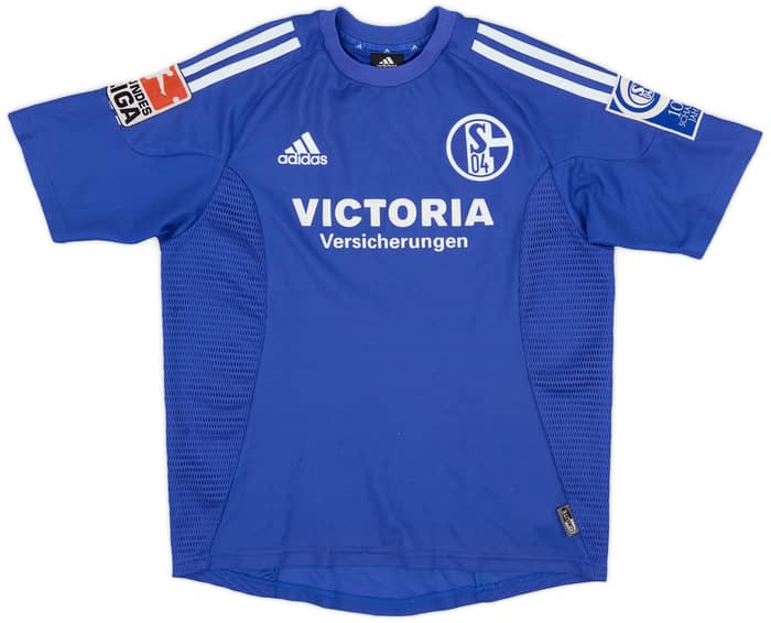 2002-04 Schalke Home Shirt Moller #7 - 6/10 - (XL.Boys)