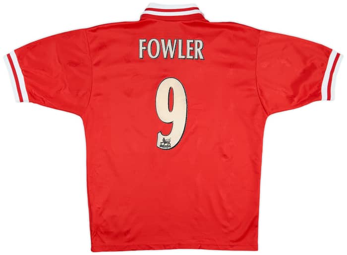 1996-98 Liverpool Home Shirt Fowler #9 - 6/10 - (M)
