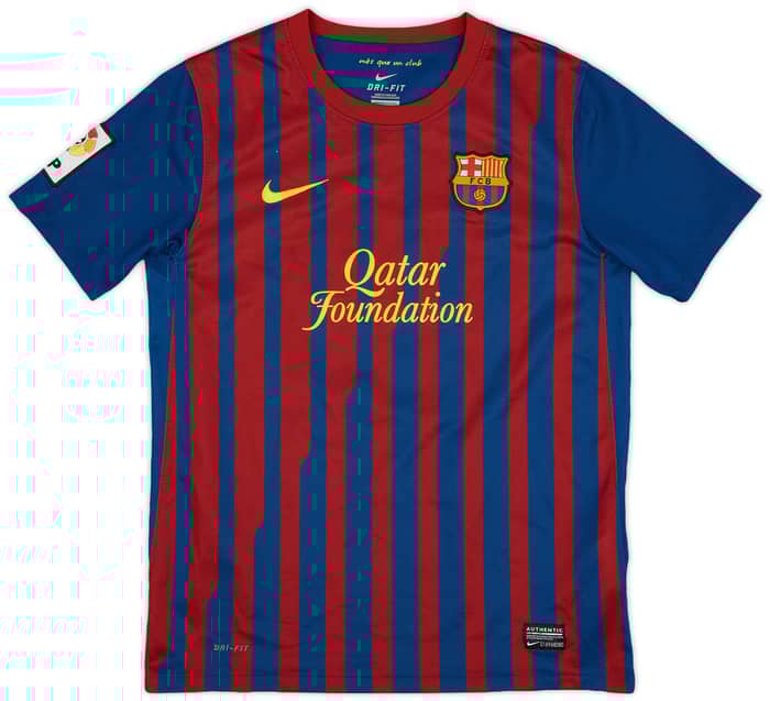 2011-12 Barcelona Home Shirt - 9/10 - (L.Boys)