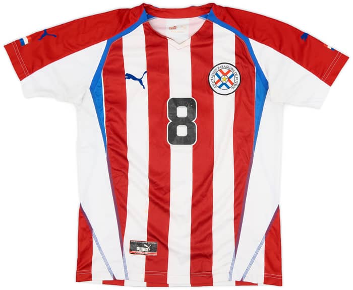 2004-06 Paraguay Home Shirt #8 - 5/10 - (S)