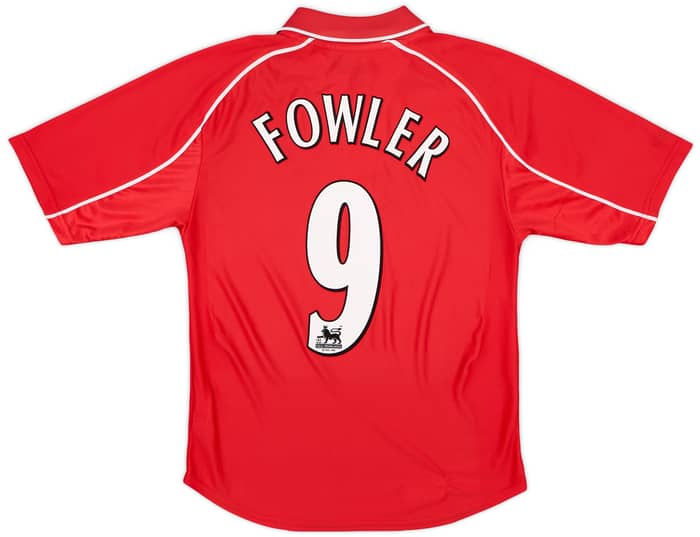 2000-02 Liverpool Home Shirt Fowler #9 - 6/10 - (M)