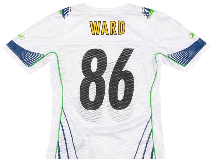 2009 Super Bowl XLIII Ward #86 Reebok Jersey Womens (S)