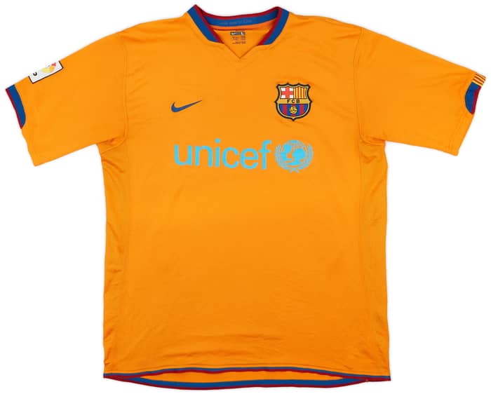 2006-08 Barcelona Away Shirt Messi #19 - 8/10 - (L)