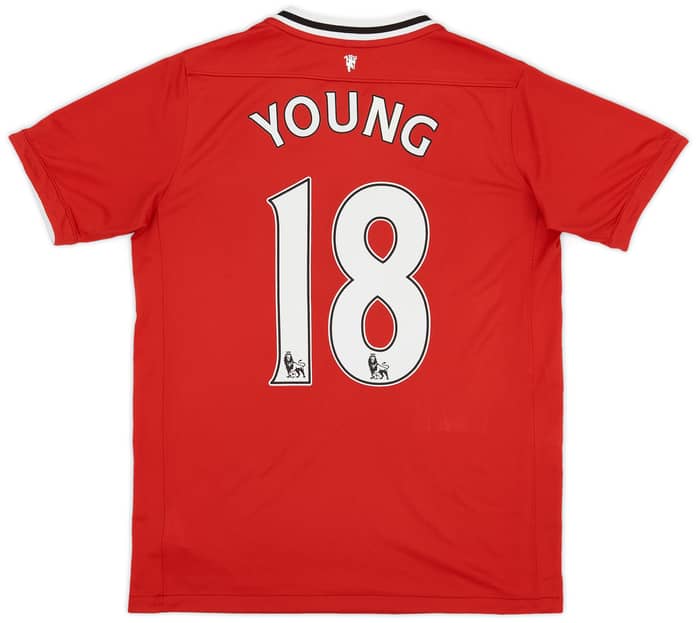 2011-12 Manchester United Home Shirt Young #18 - 8/10 - (XL.Boys)