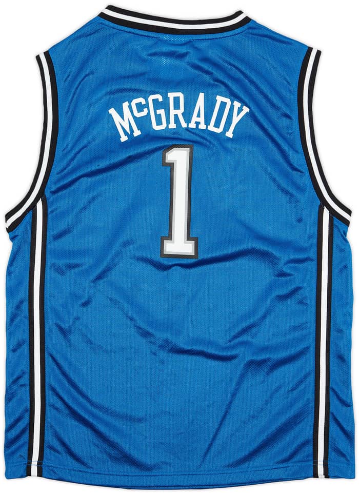 2003-04 Orlando Magic McGrady #1 Reebok Away Jersey - 7/10 - (L.Boys)