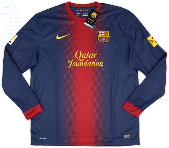 【18％OFF】 2012-13 Barcelona Home L/S Shirt Messi #10 (XL) ウェア