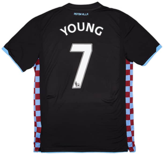 2010-11 Aston Villa Away Shirt Young #7 - 7/10 - (L)