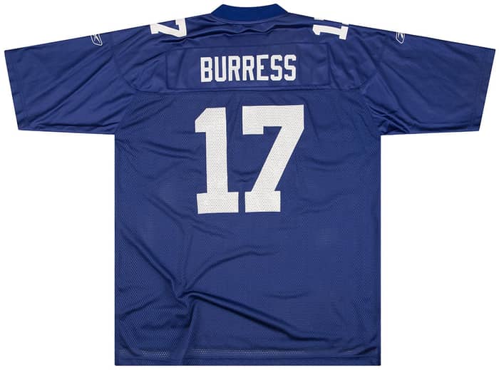 2005-06 New York Giants Burress #17 Reebok On Field Jersey (Home) XXL