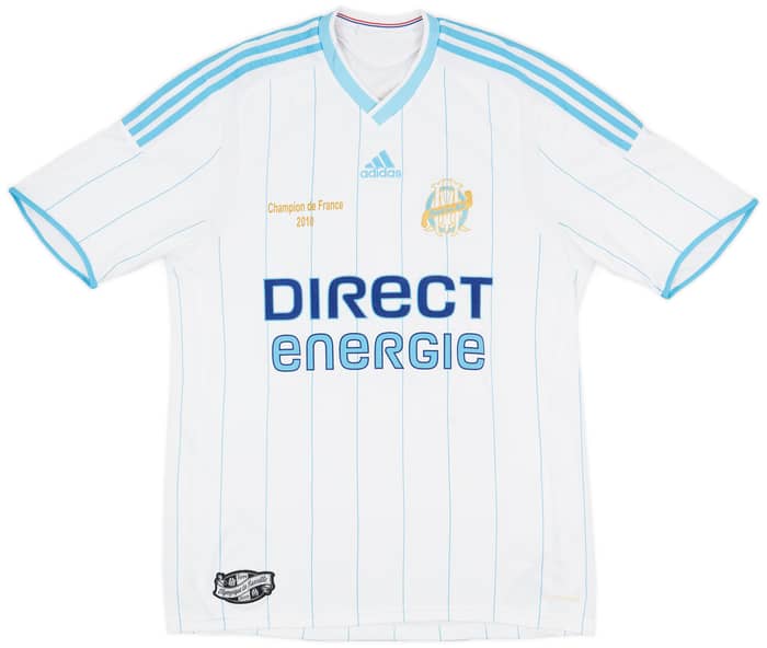 2009-10 Olympique Marseille Home Shirt Champion De France #10 - 6/10 - (L)