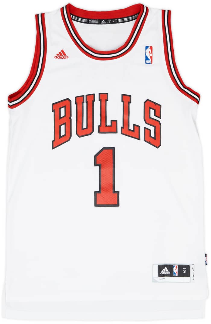 2010-14 Chicago Bulls Rose #1 adidas Swingman Home Jersey - 7/10 - (S)