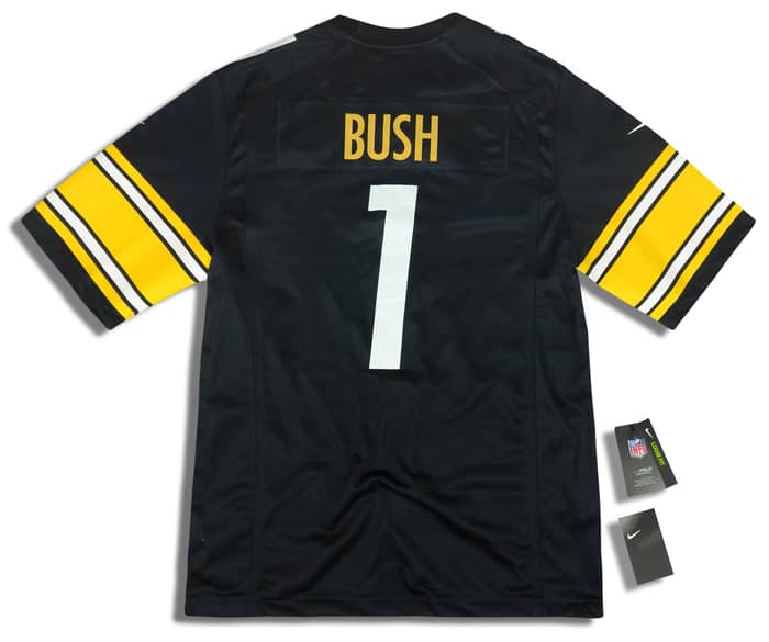 2018 Pittsburgh Steelers Bush #1 Nike Game Jersey (Home) L - W/Tags