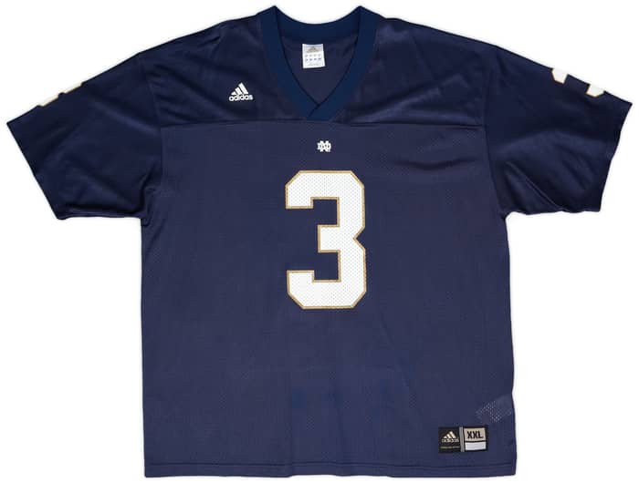 2004-06 Notre Dame Fighting Irish Walker #3 adidas Home Jersey - 9/10 - (XXL)