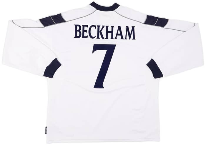 2000-01 Manchester United Away L/S Shirt Beckham #7 - 8/10 - (XXL)