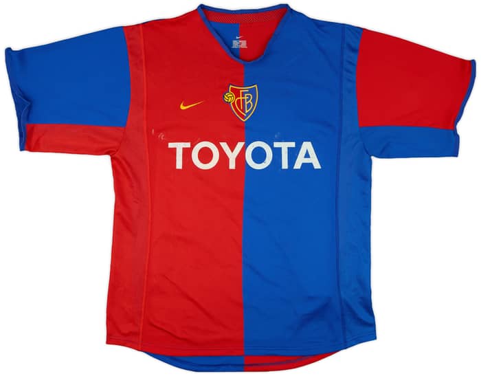 2002-04 FC Basel Home Shirt Haas #20 - 5/10 - (L)