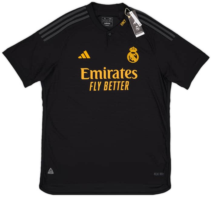 2023-24 Real Madrid Authentic Third Shirt Camavinga #12 (XL)