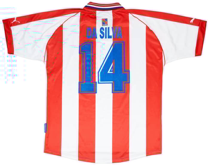 2000-02 Paraguay Home Shirt da Silva #14 - 9/10 - (XL)