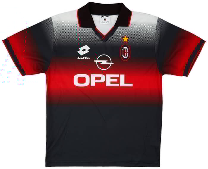 【30％OFF】 AC 1995-96 Milan (L) - 9/10 - Shirt Training Lotto ウェア