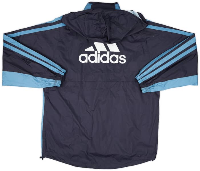 2001-02 Olympique Marseille adidas Hooded Rain Jacket - 5/10 - (M)