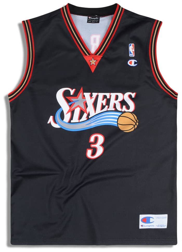 2000-06 Philadelphia 76ers Iverson #3 Champion Jersey (Away) Y