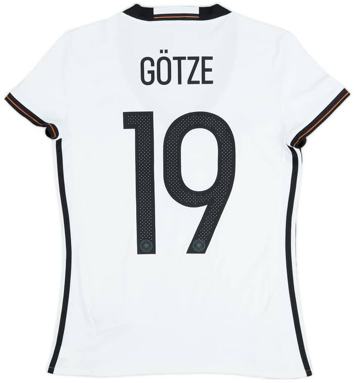 2015-16 Germany Home Shirt Gotze #19 - 9/10 - (Women's M)