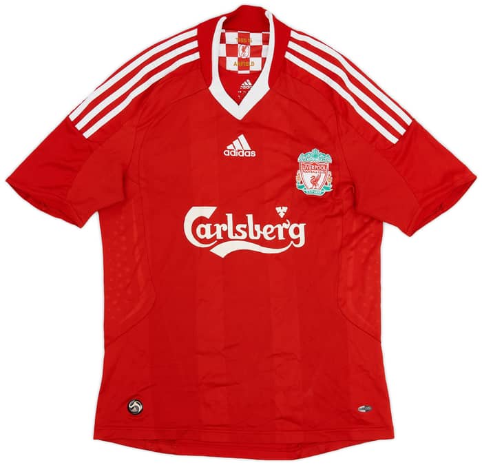2008-10 Liverpool Home Shirt Gerrard #8 - 7/10 - (S)
