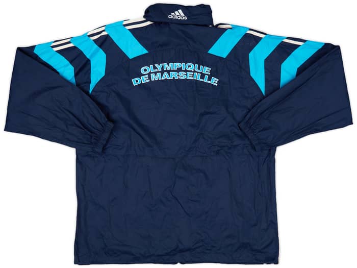 1998-99 Olympique Marseille adidas Hooded Rain Jacket - 8/10 - (L)