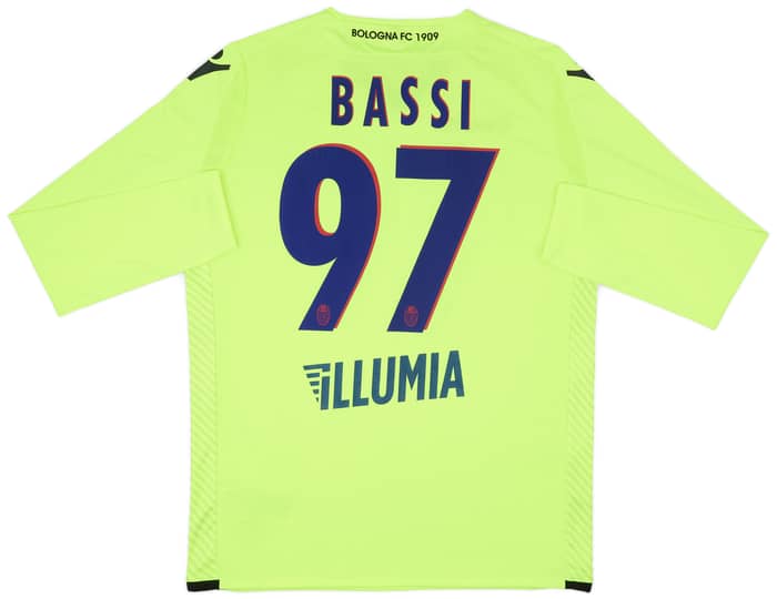2016-17 Bologna GK Shirt Bassi #97 - 10/10 - (XL)