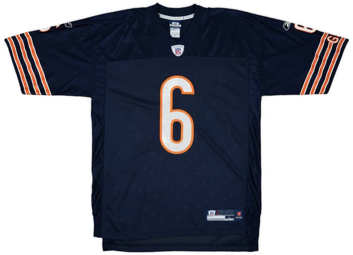 2009 Chicago Bears Cutler #6 Reebok On Field Home Jersey - 8/10 - (L)
