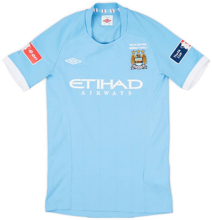 2010-11 Manchester City Home Shirt Holland #7 - 8/10 - (L.Boys)