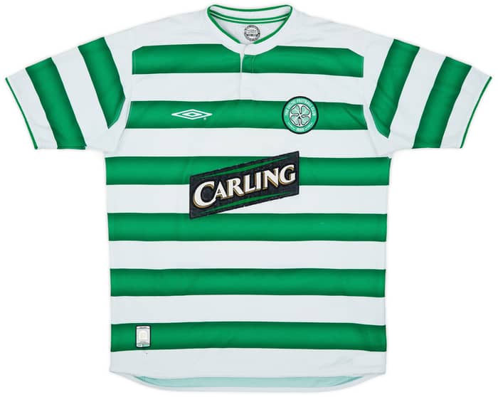 2003-04 Celtic Home Shirt Lennon #18 - 7/10 - (M)