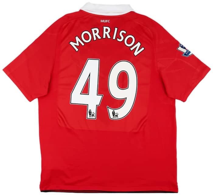 2010-11 Manchester United Home Shirt Morrison #49 - 7/10 - (XL)