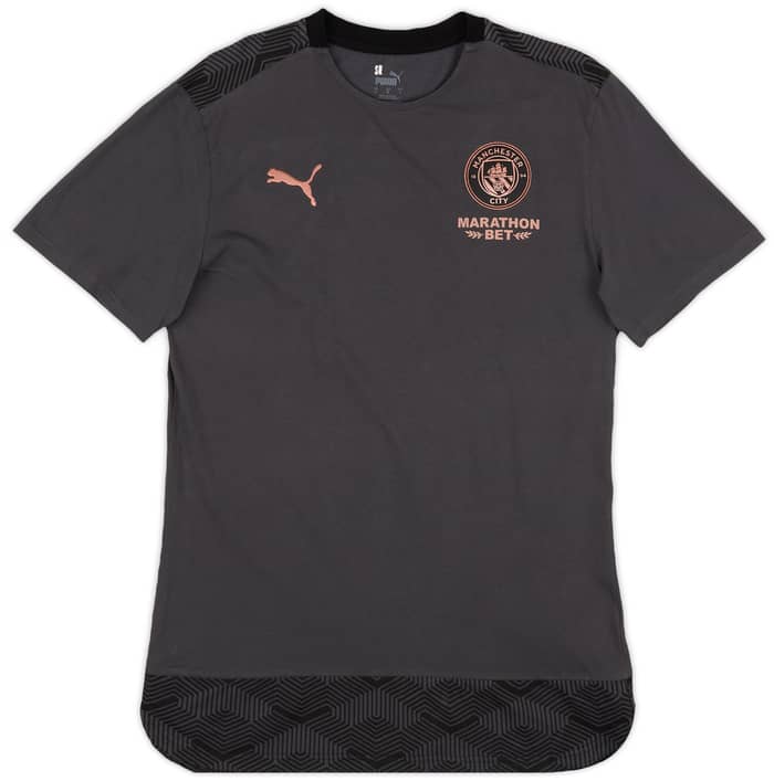 2020-21 Manchester City Staff Issue Casuals Tee # - 9/10 - (L)
