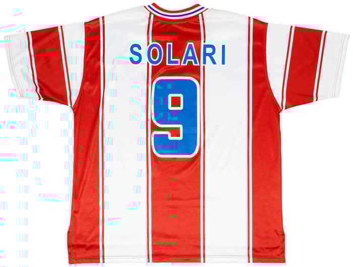 1999-00 Atletico Madrid Home Shirt Solari #9 - 8/10 - (XL)