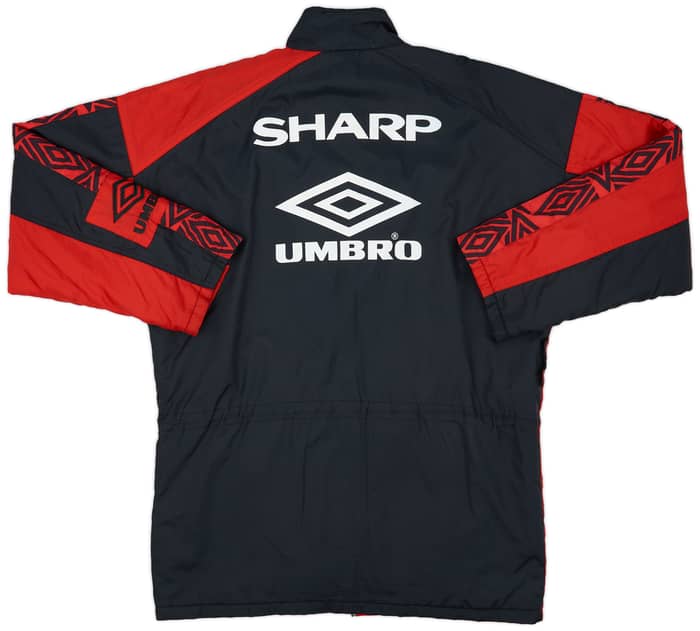 1995-97 Manchester United Umbro Padded Bench Coat - 9/10 - (M)